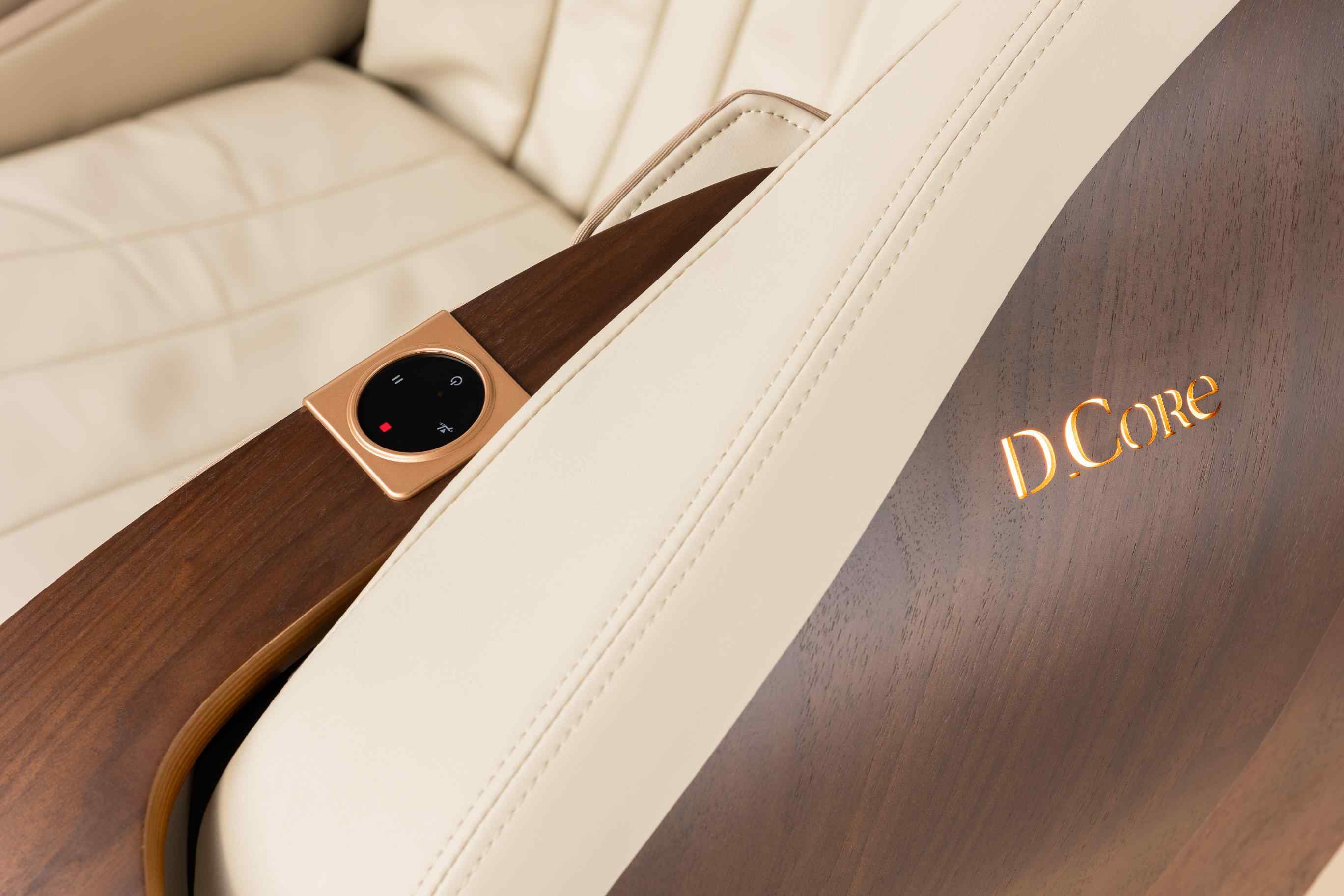 Quick-access buttons on the left armrest