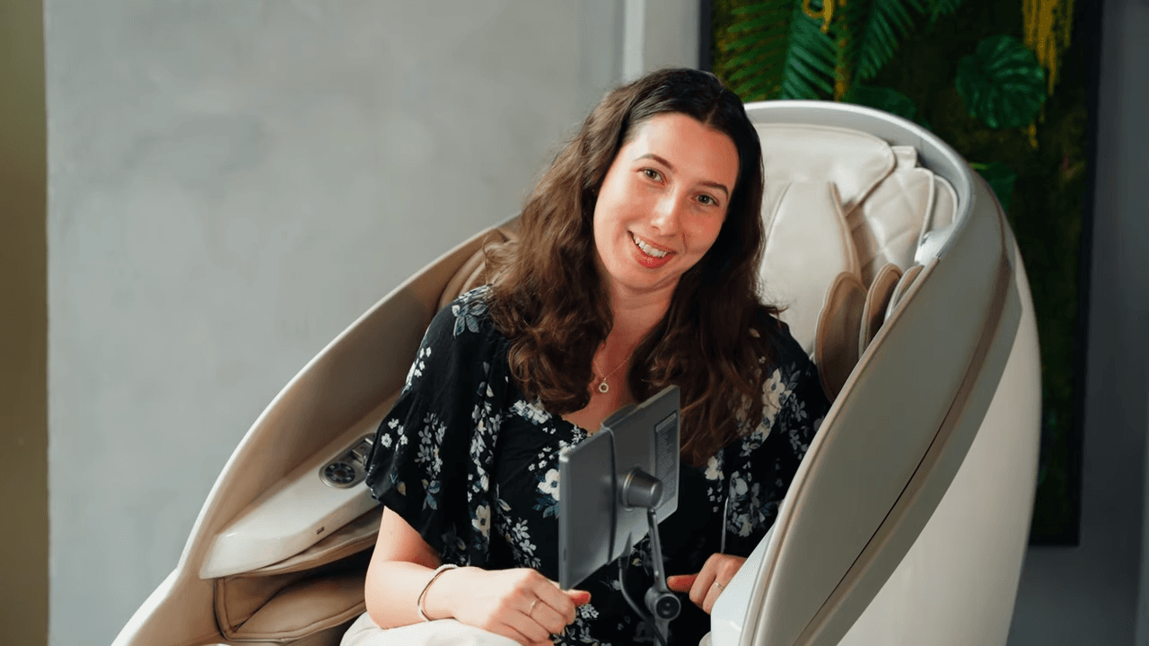 Ich bin entspannter als je zuvor